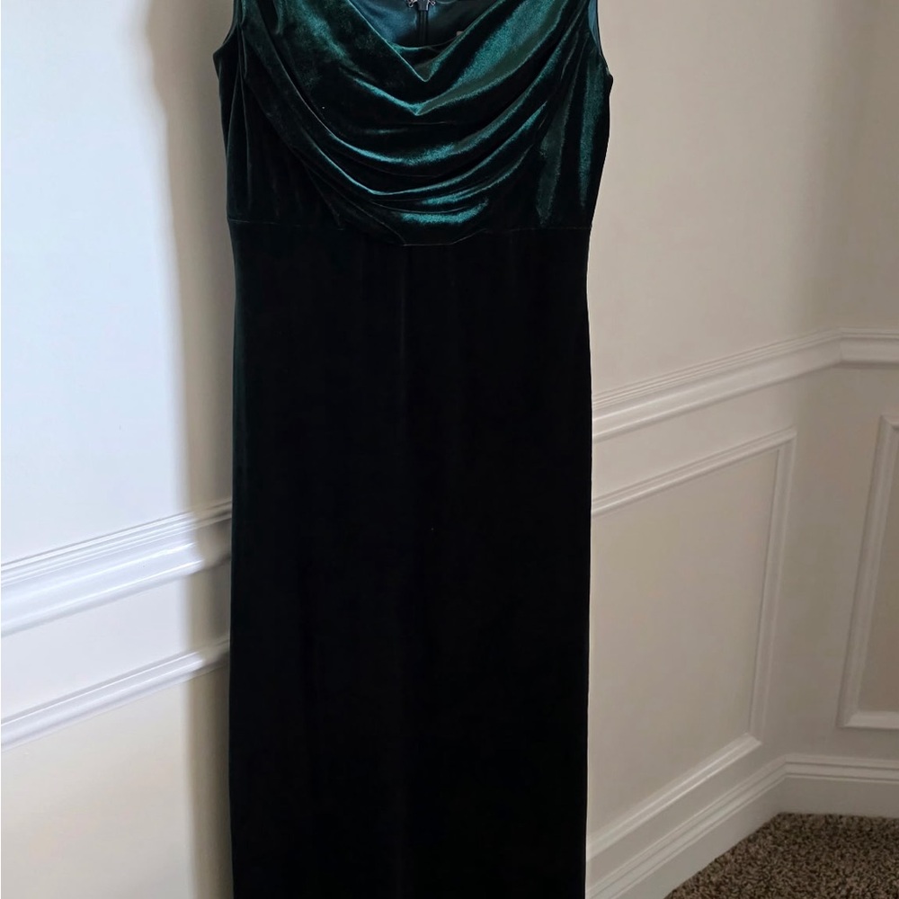 Revelry Green Velvet Dress